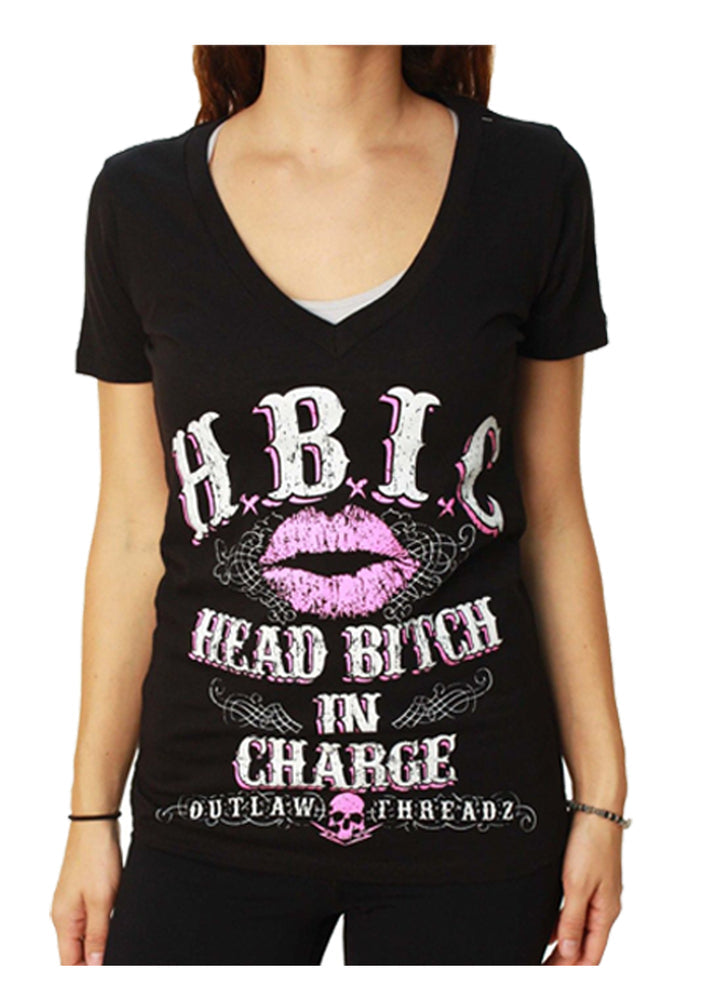 HBIC Vneck Head Bitch In Charge
