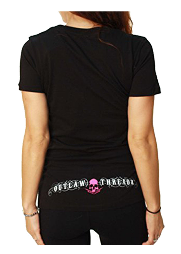 Rear View Of HBIC Vneck Head Bitch In Charge