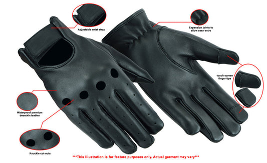 DS Deerskin Unlined Driving Glove