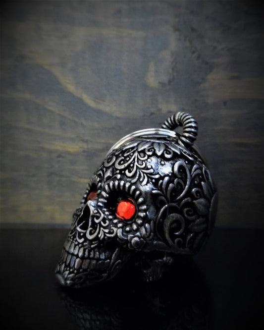 Side View Sugar Skull Diamond Bravo Bell