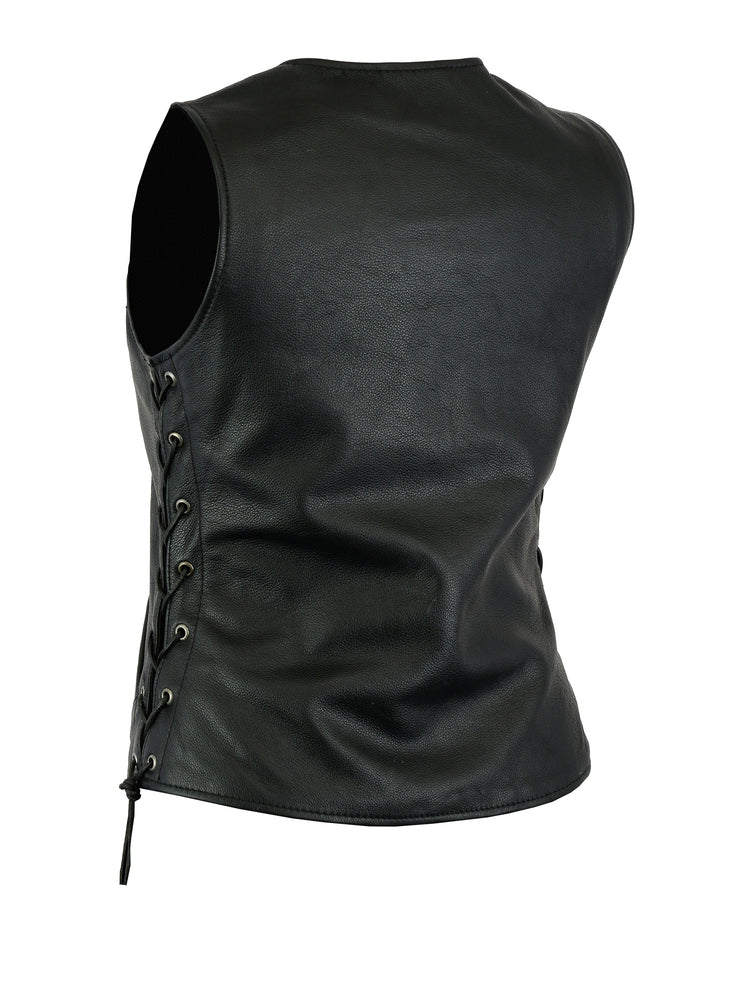 Back View DS  Women's Premium Classy Longer Body 3/4 Vest