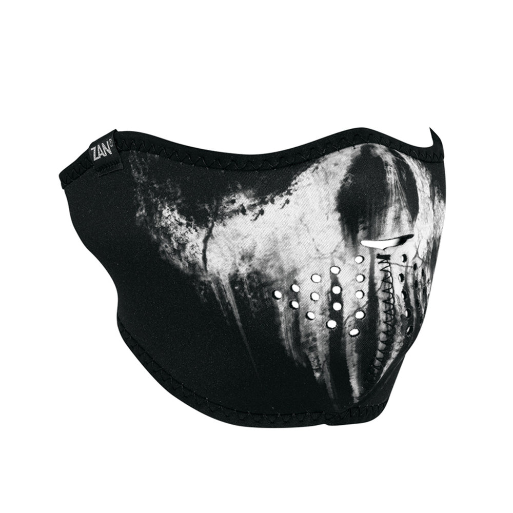 Neoprene Half Face Mask, Skull Ghost