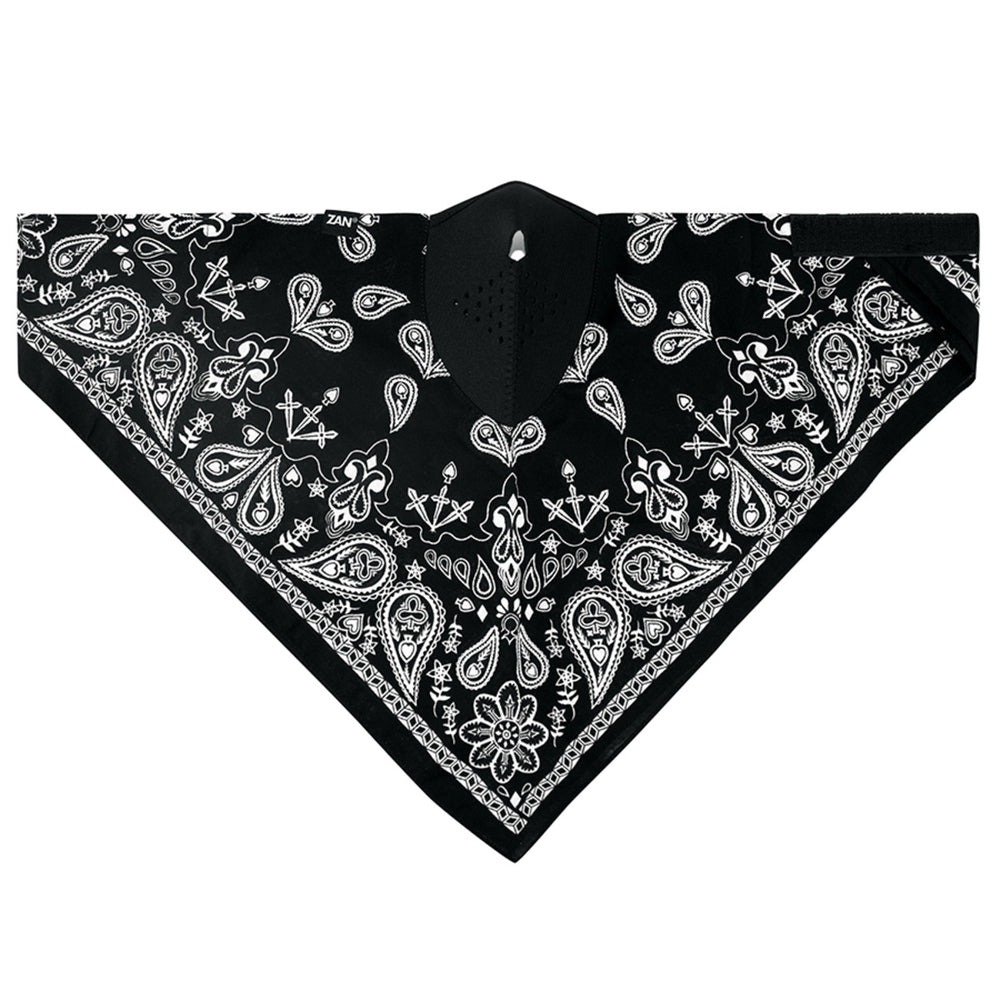 NEODANNA Mask- Cotton/Neoprene- Black Paisley