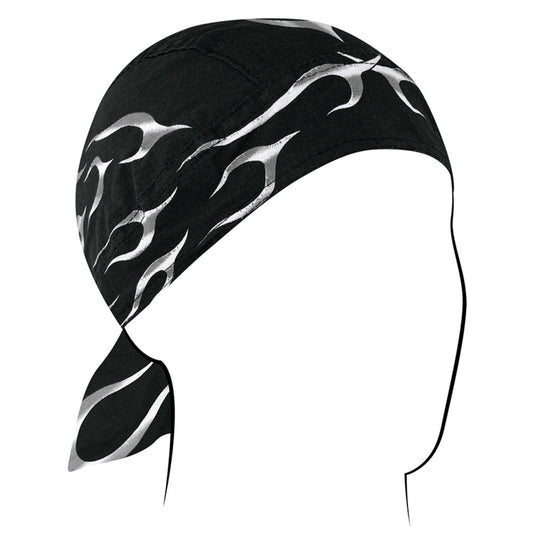 Flydanna®, Cotton, Black Tank Flame headwrap bandana