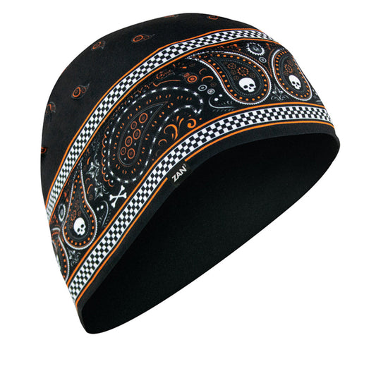 Helmet Liner/Beanie SportFlex(tm) Series, Black & Orange Classic