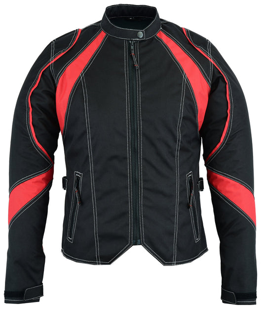 DS Women's Embroidered Crown Riding Jacket - Red