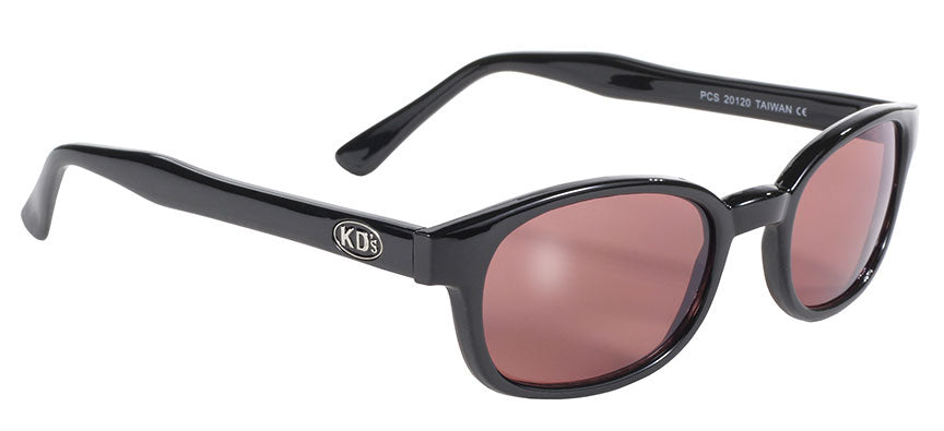 Sunglasses KD's Black Frame/Rose Lens