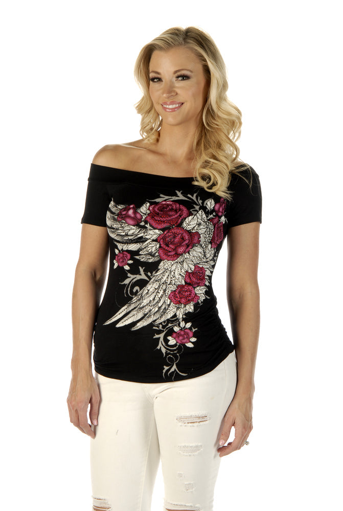 Blossomed Elegance Womens Shirt