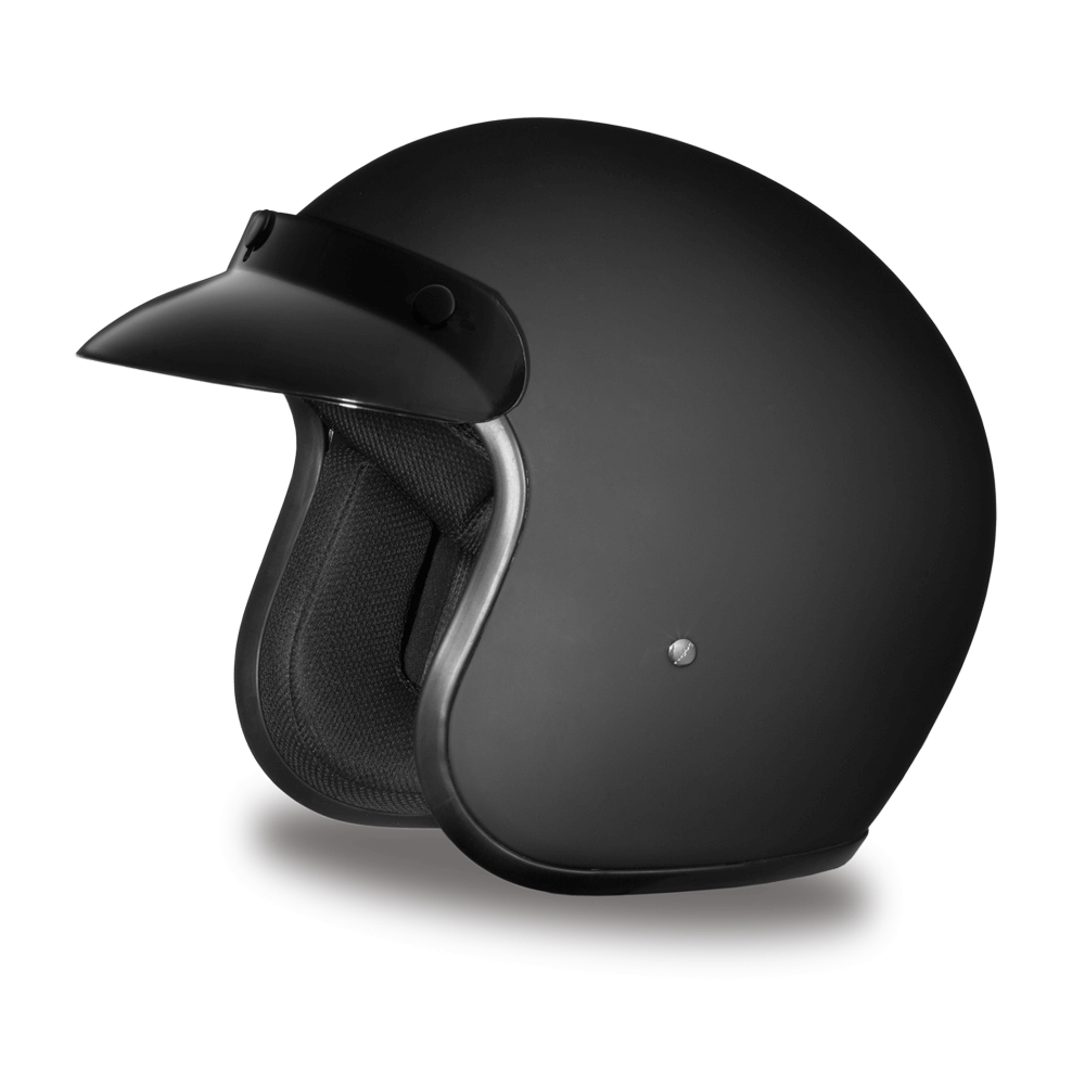 D.O.T. DAYTONA CRUISER - DULL BLACK HELMET