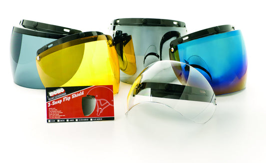 Snap Flip Shields - Hard Coated Colors Mirror