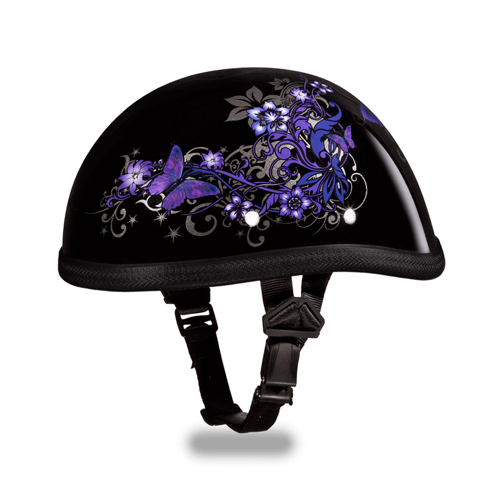 With Strap EAGLE- W/ BUTTERFLY Non-DOT Helmet