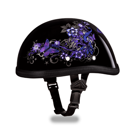 With Strap EAGLE- W/ BUTTERFLY Non-DOT Helmet
