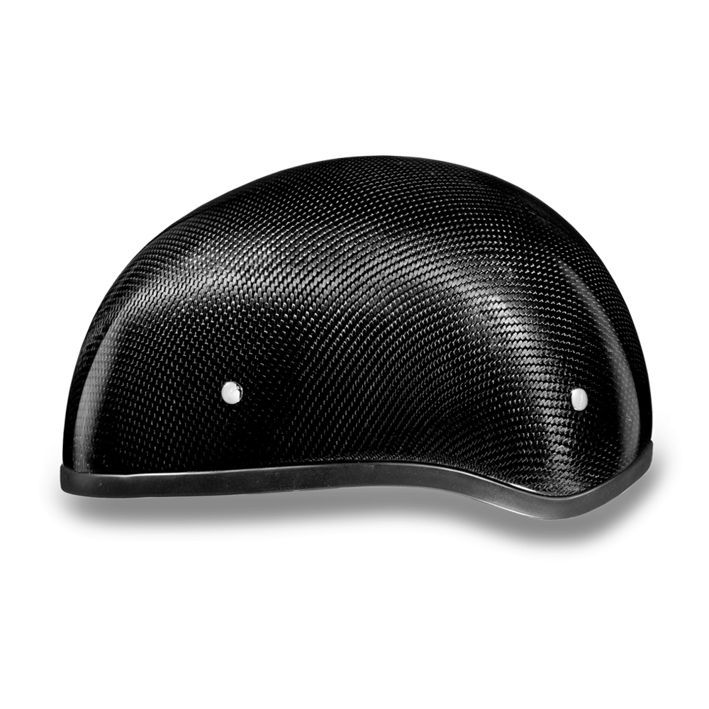 D.O.T. DAYTONA SKULL CAP W/O VISOR- GREY CARBON FIBER W/O straps