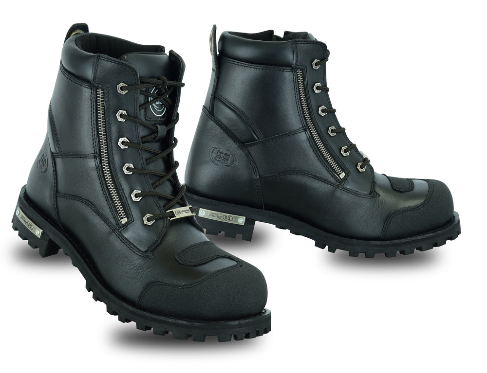 DS Men's Side Zipper Waterproof Ankle Protection Boots