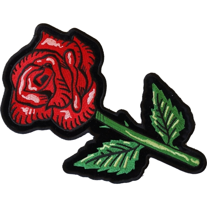Single Rose Large Back Patch