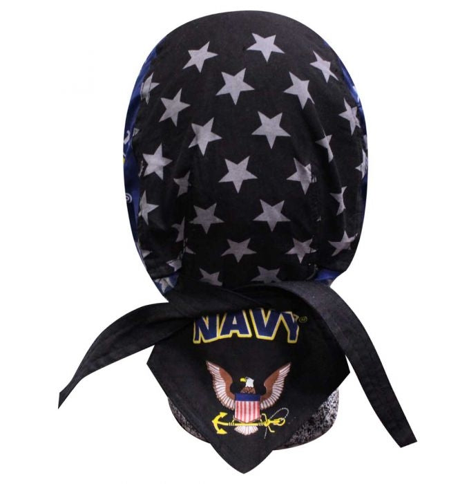Combat Stars - Navy Bandana Rear View