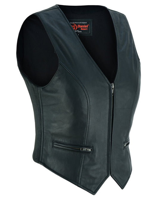 DS Women's Stylish Lightweight Zipper Front Vest