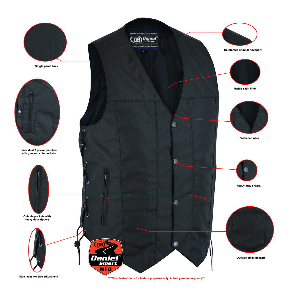 DS Men's Textile Ten Pocket Utility Vest