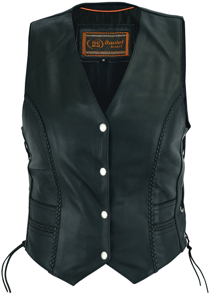 Full Front DS Women's Braided Vest