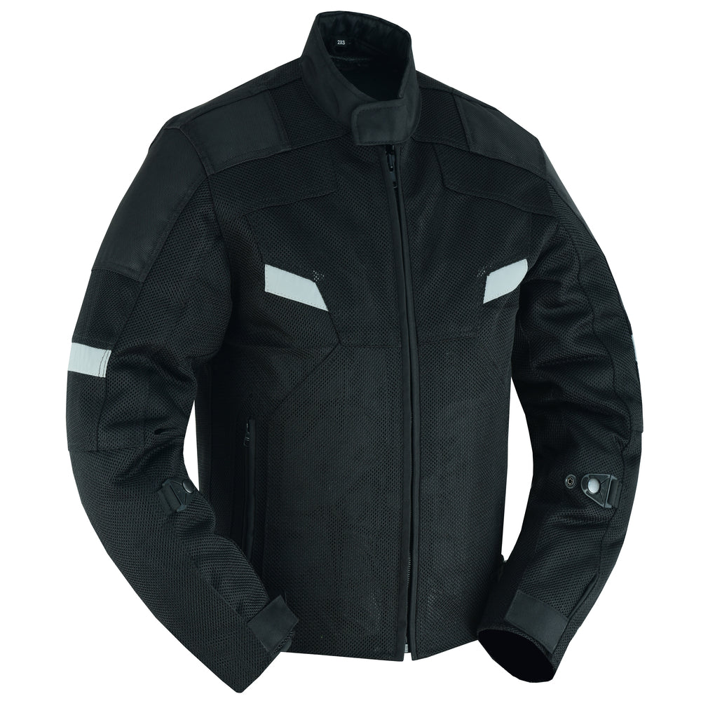 DS Mens Performance Mesh Motorcycle Jacket – Black