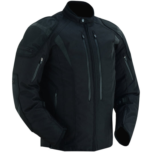 DS Men's Blast Black Micro Mesh Motorcycle Jacket – Ventilated