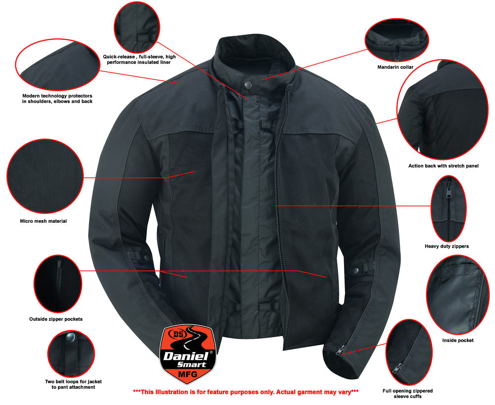 DS Cross Wind Men's Mesh Jacket – Black