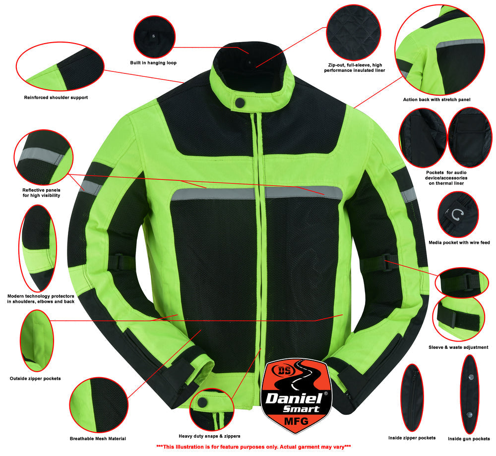 DS Men's High-Vis Racer Mesh Jacket