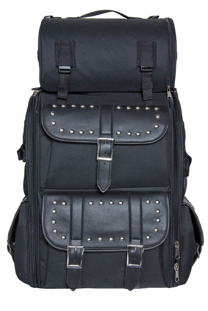 DS Updated Touring Sissy Bar Bag w/ Studs