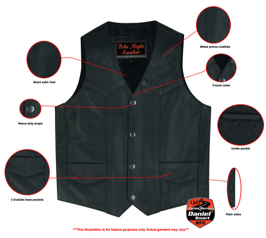 Infographic DS Kids Traditional Style Plain Side Vest