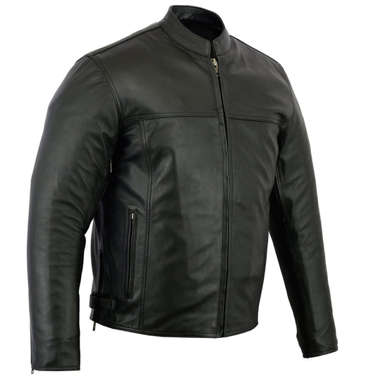 DS Men’s Black Scooter Leather Jacket