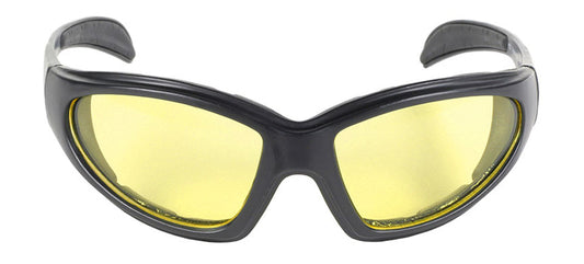 Front View Chopper Blk Frm/Yellow Lens Sunglasses