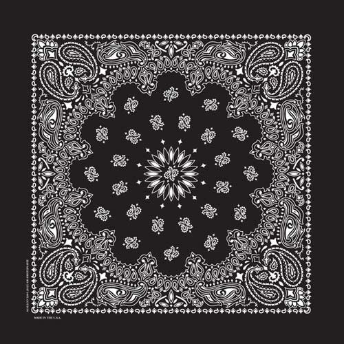 Bandana Paisley Black