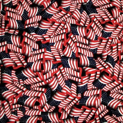 Bandana Tossed American Flag