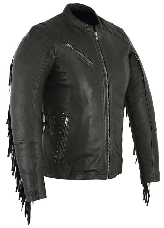 DS Women's Stylish Jacket with Fringe