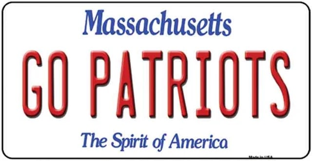 Go Patriots Metal Refrigerator Magnet