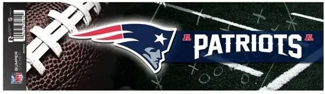 New England Patriots NFL Bumper Sticker