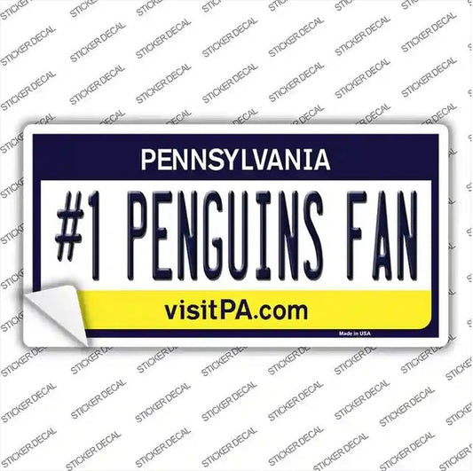 Number 1 Penguins Fan Bumper Sticker
