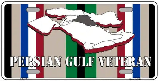 Persian Gulf War Veteran Novelty Metal License Plate