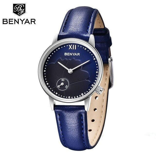 New Red Women Fashion Watch Quartz Luxury Leather Strap Analog Waterproof And Scratch Resistant Watches Excellent Gift For Women