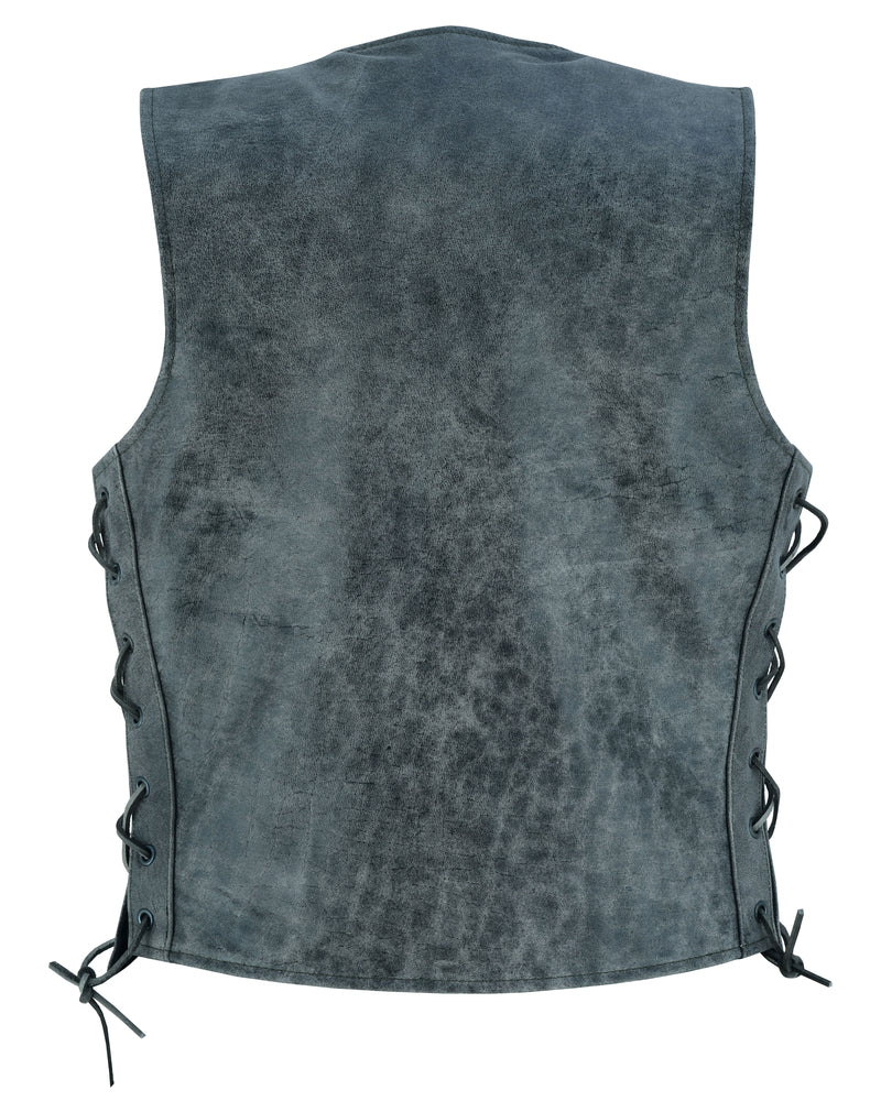 DS Women's Gray Single Back Panel Concealed Carry Vest