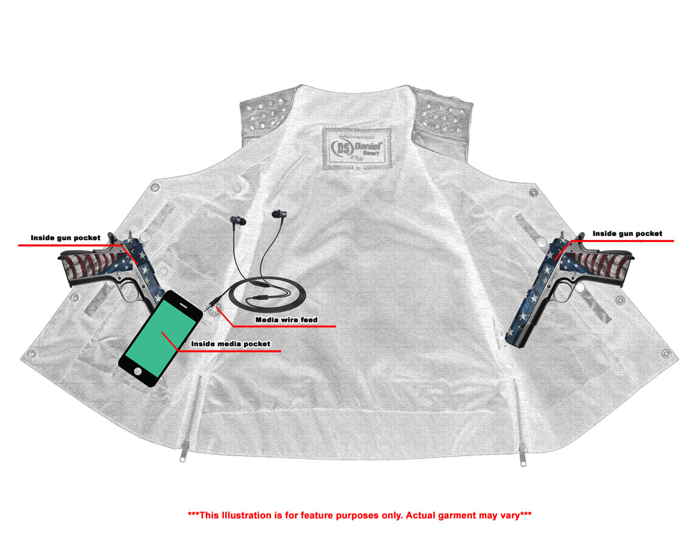 Xray Liner DS Women's Gray Vest with Grommet and Lacing Accents