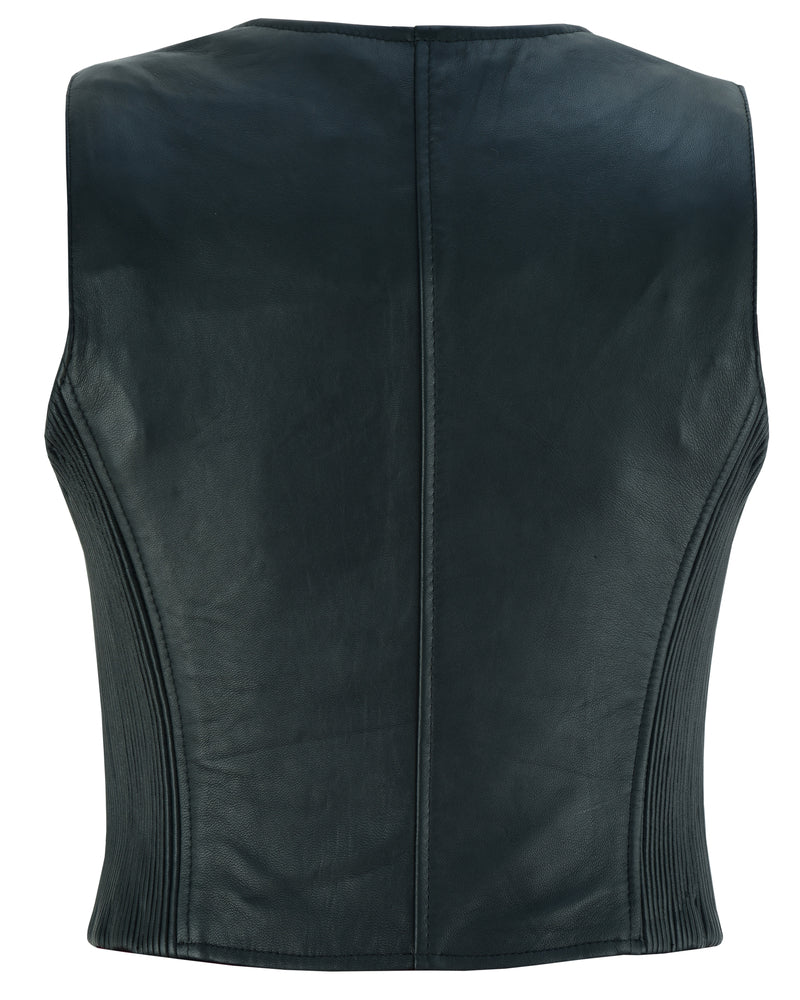 Back Of DS Women's Stylish Lightweight Zipper Front Vest