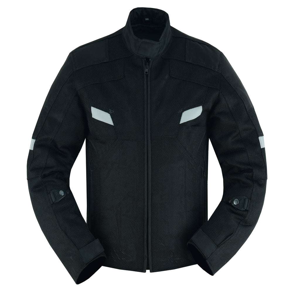 DS Mens Performance Mesh Motorcycle Jacket – Black