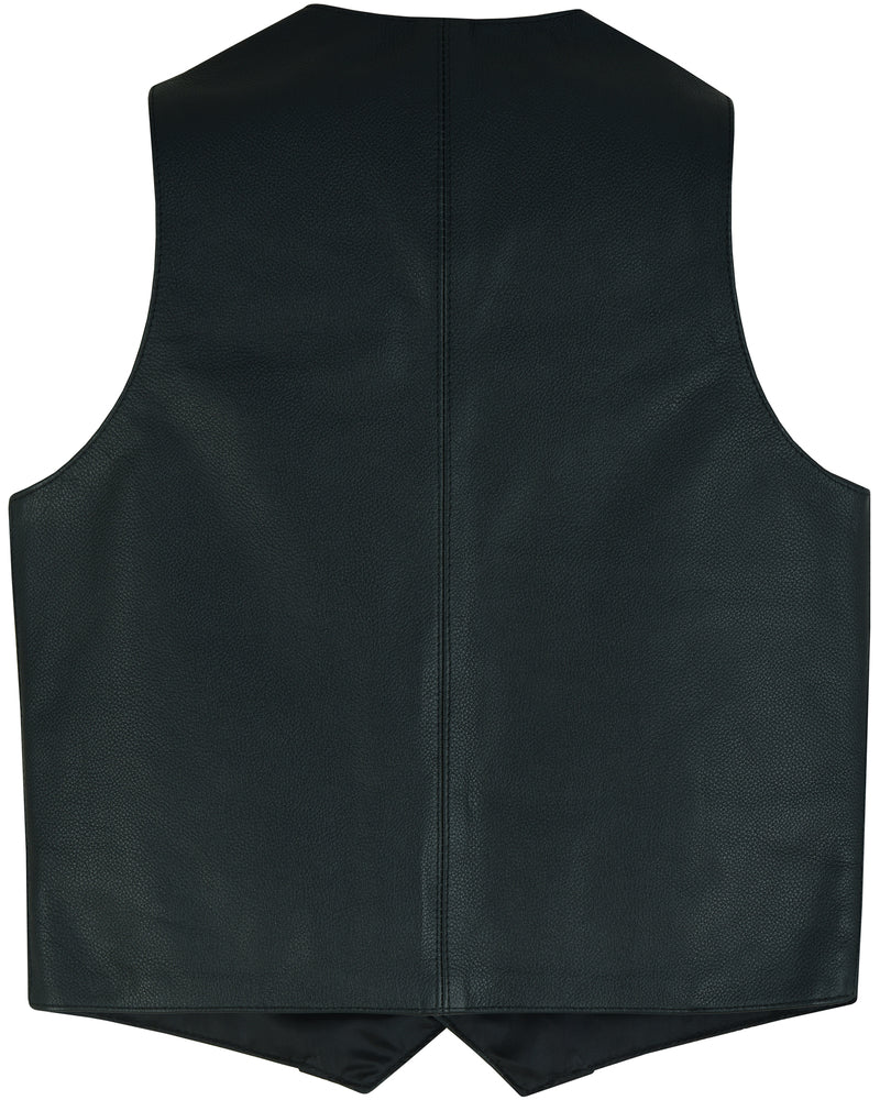 Back View DS Kids Traditional Style Plain Side Vest