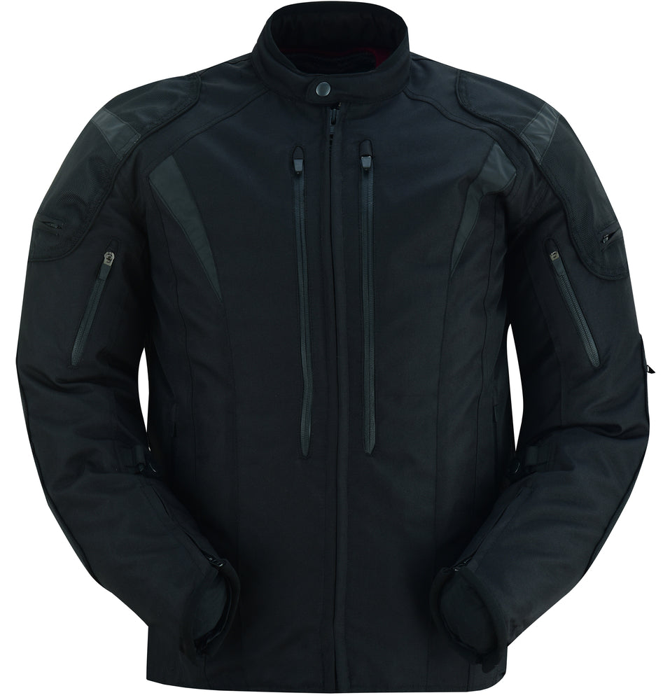 DS Men's Blast Black Micro Mesh Motorcycle Jacket – Ventilated