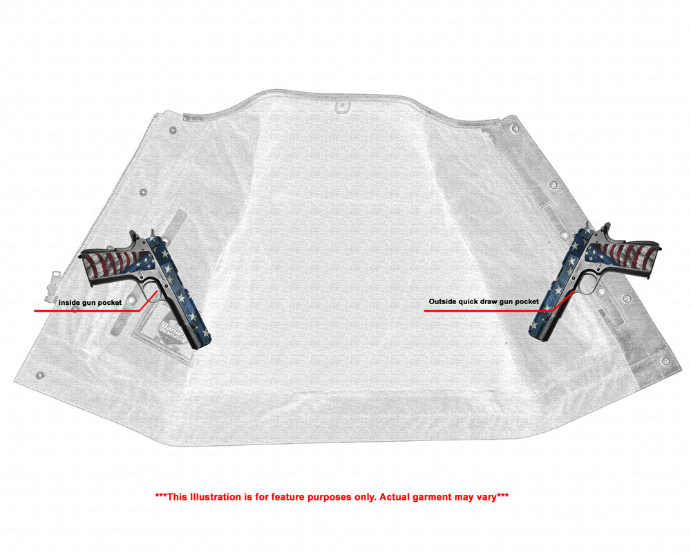 DS Men's Drop Zone Leather Motorcycle Vest – Black