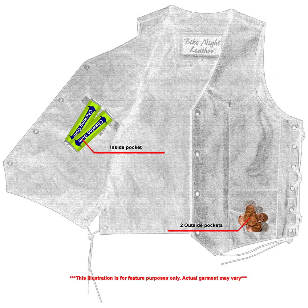 Xray View Kids Traditional Style Side Lace Vest