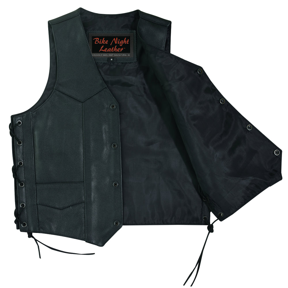 Right Side Open Kids Traditional Style Side Lace Vest