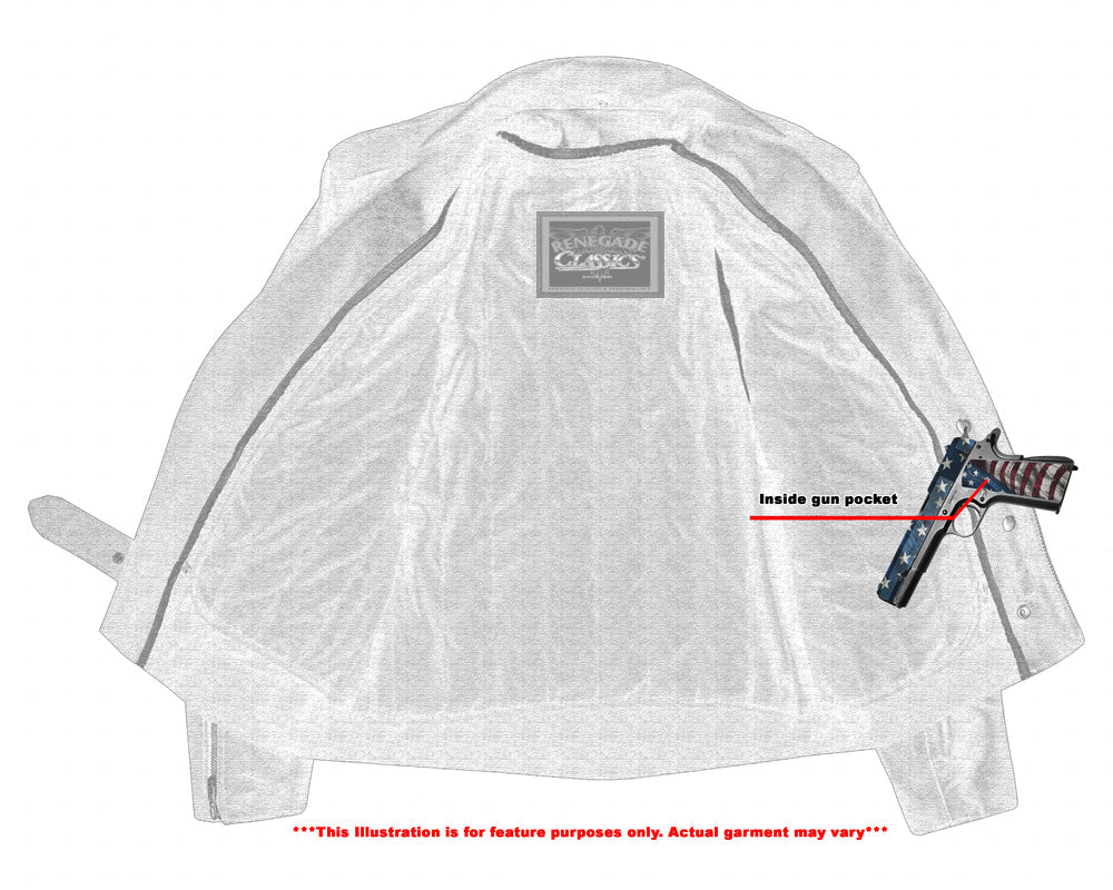 Freedom Rider Black Men’s Leather Jacket – Eagle Embossed