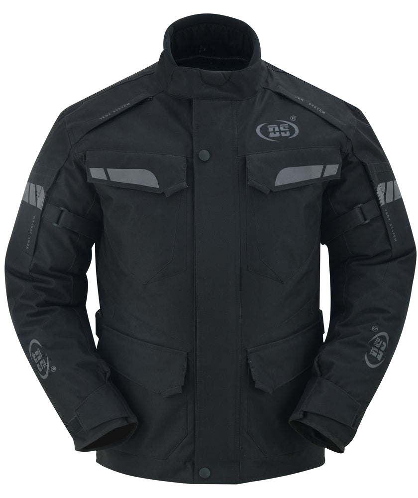 DS Heavy Duty Polyester Textile Mens motorcycle Jacket